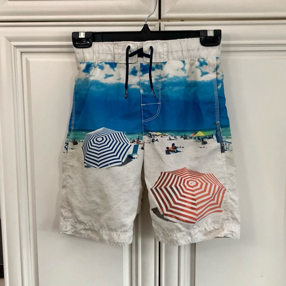 GAP beach scene boys swim trunks